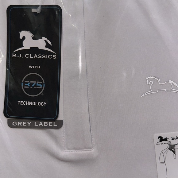 New Equestrian RJ Classics Maddie Jr Girls Show Shirt - size 8-10 - Picture 5 of 6